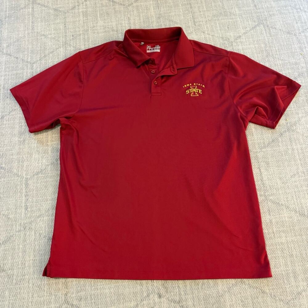 Under Armour Iowa State Cyclones Red Embroidered Logo Polo Men’s XL